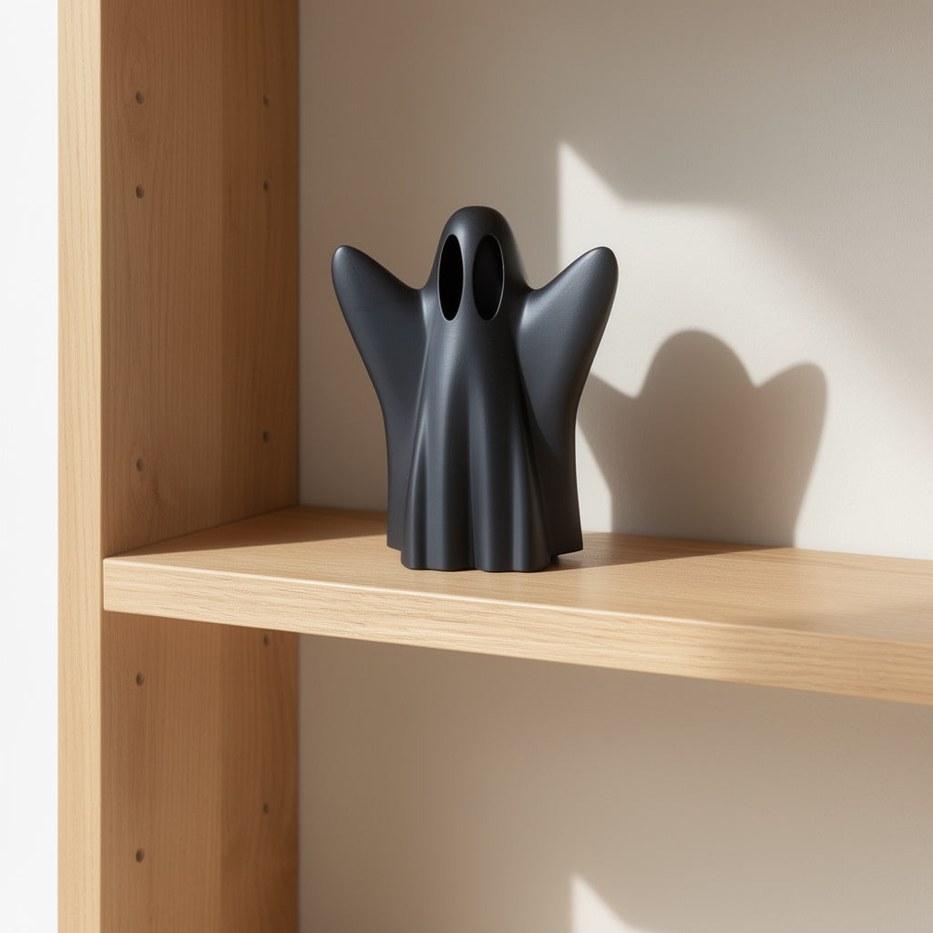 Minimalist Black Ghost Decor - Halloween Figurine