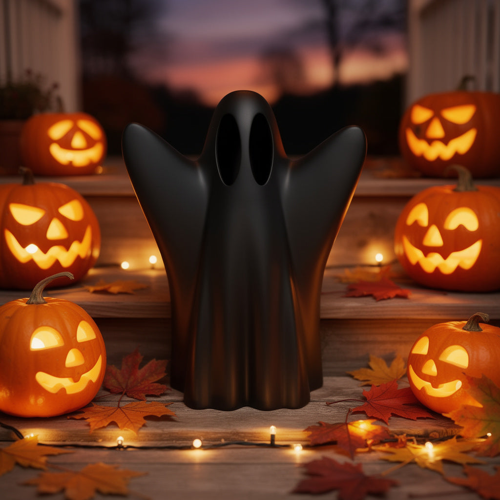 Minimalist Black Ghost Decor - Halloween Figurine