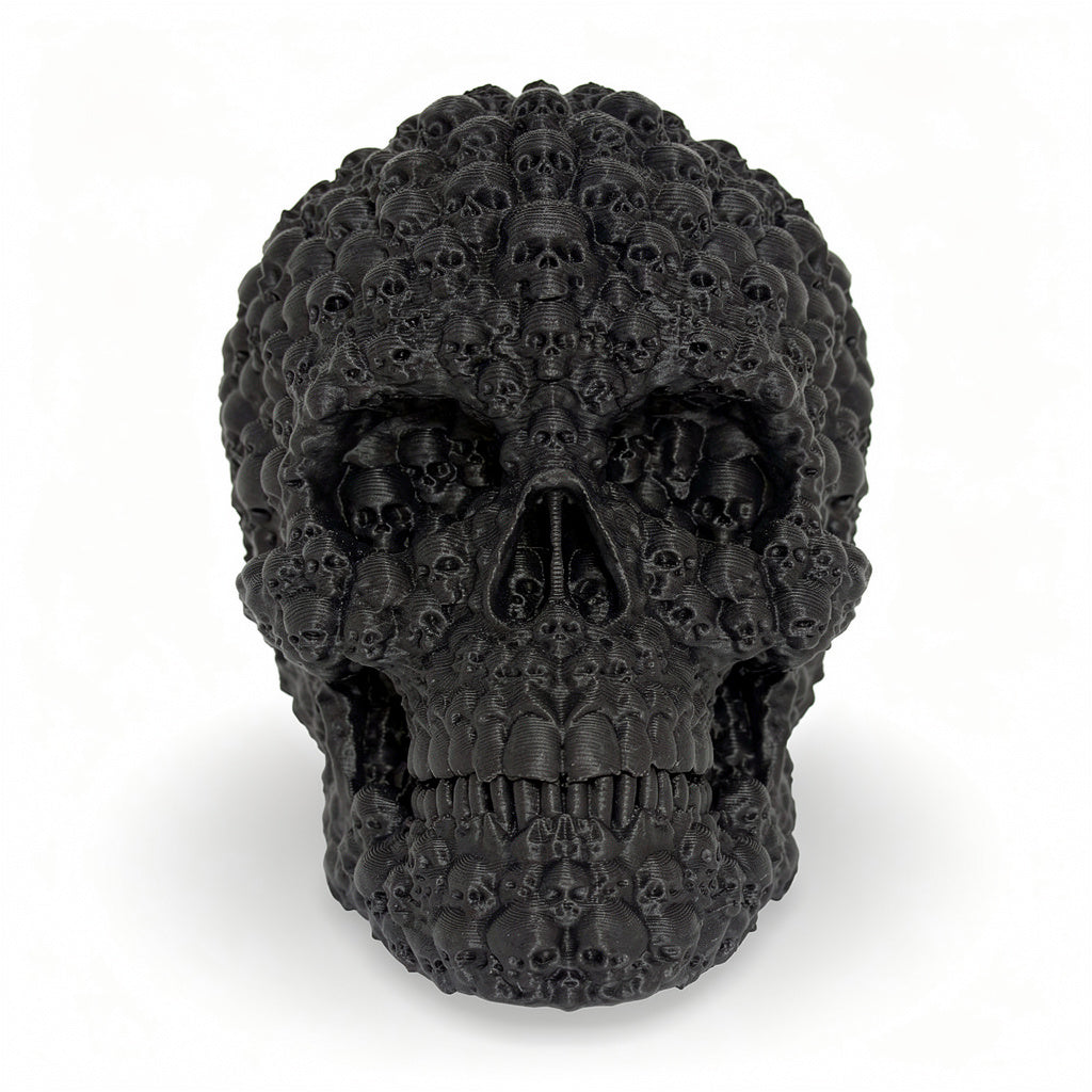 Black Multi-Skull Sculpture - Halloween Decoration