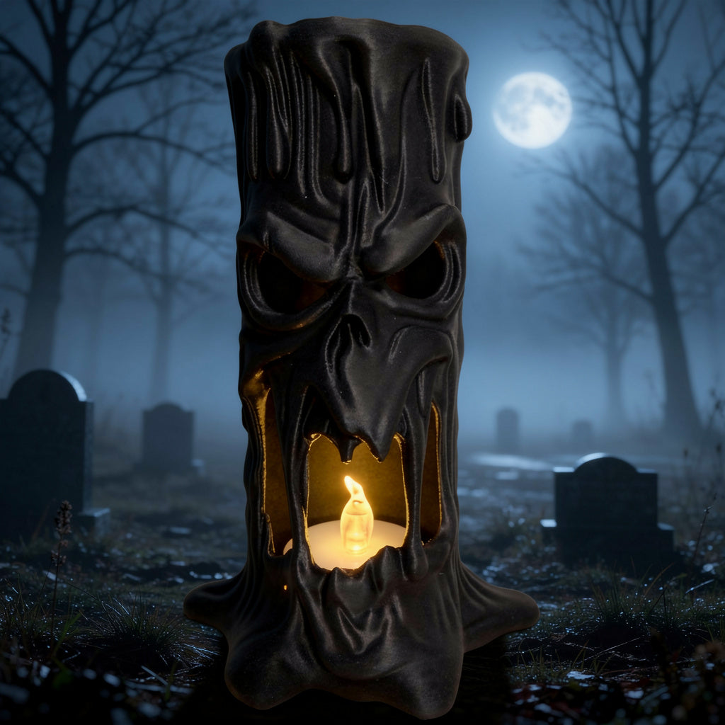 Melting Haunted Tree Candle Holder - Halloween Decor