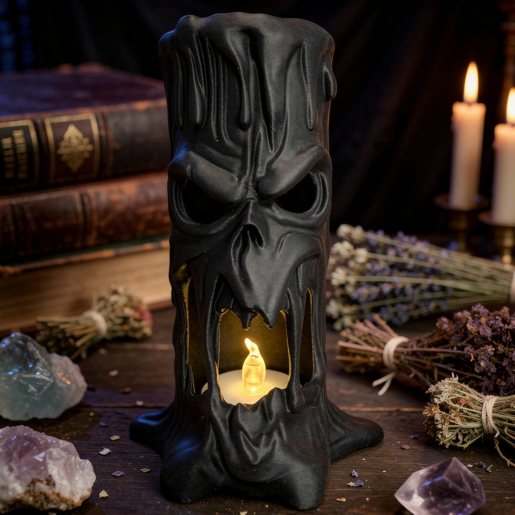 Melting Haunted Tree Candle Holder - Halloween Decor